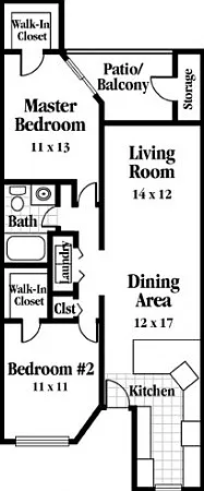 Two Bedroom, One Bath Two Bedroom, One Bath