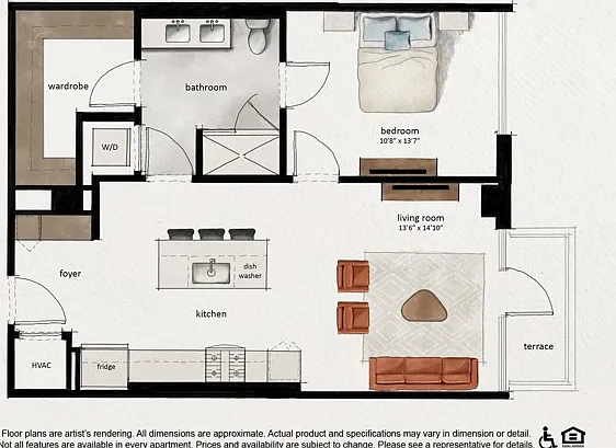 A10 | 1x1 | 813 sq ft A10 | 1x1 | 813 sq ft