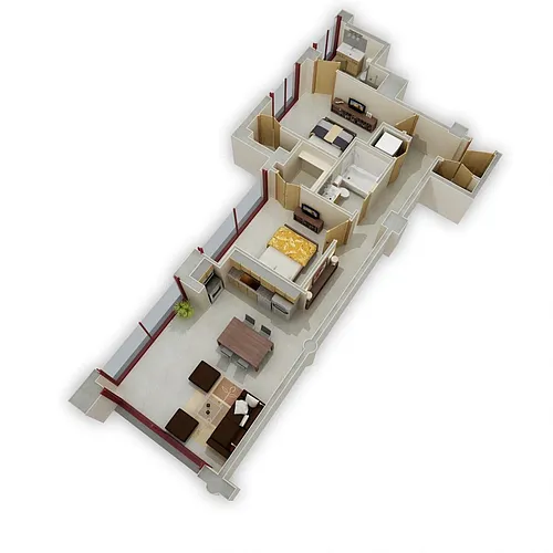 Floor plan Two Bedroom C