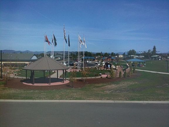 House overlooks the new Oregon War Memorial and Don Jones Park