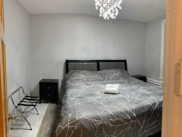 This is how bedroom looks with a king bed in it. (Bed not included)