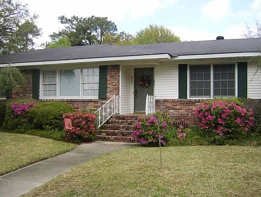 Front of House in Spring