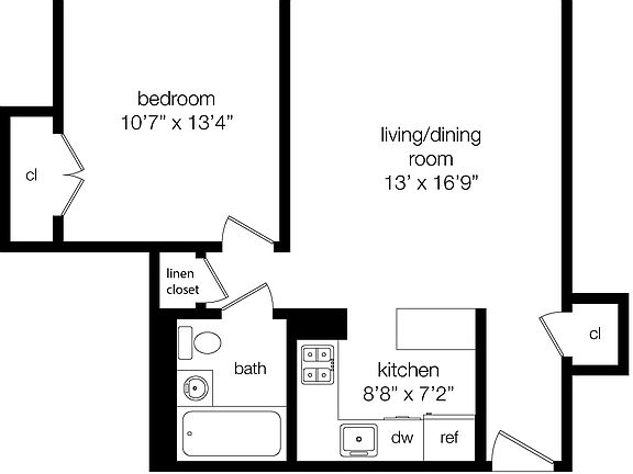 2nd image of 130 W 67th St APT 3H