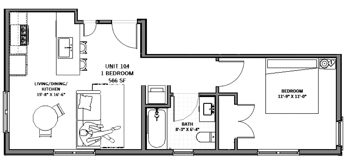 Floor plan 104