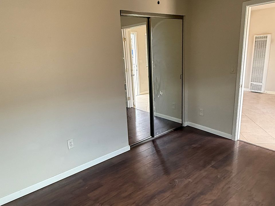 Bedroom #1 has mirrored closet doors