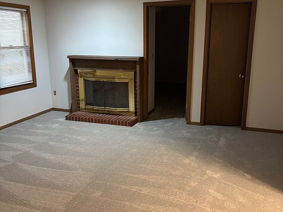 Basement Rec Room with fireplace