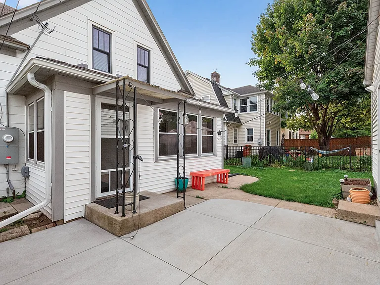 Backyard & Patio with space to relax or entertain.