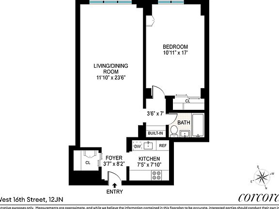 2nd image of 16 W 16th St APT 12JN