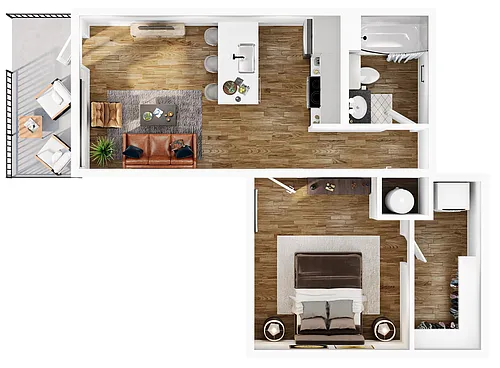 Floor plan Bluestone-1A