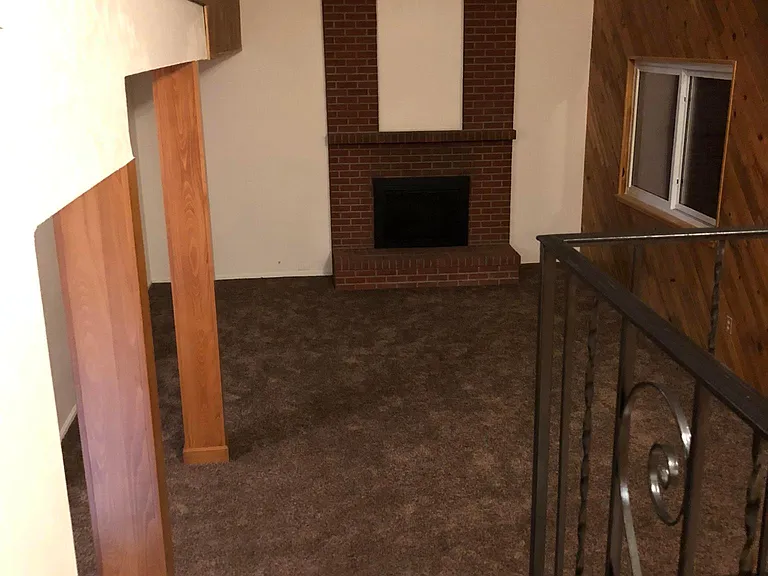 Family Room with wood burning fireplace