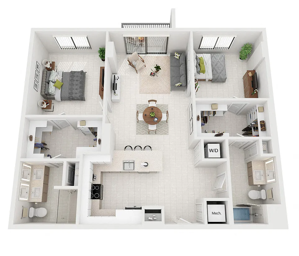 Floor plan Model B3