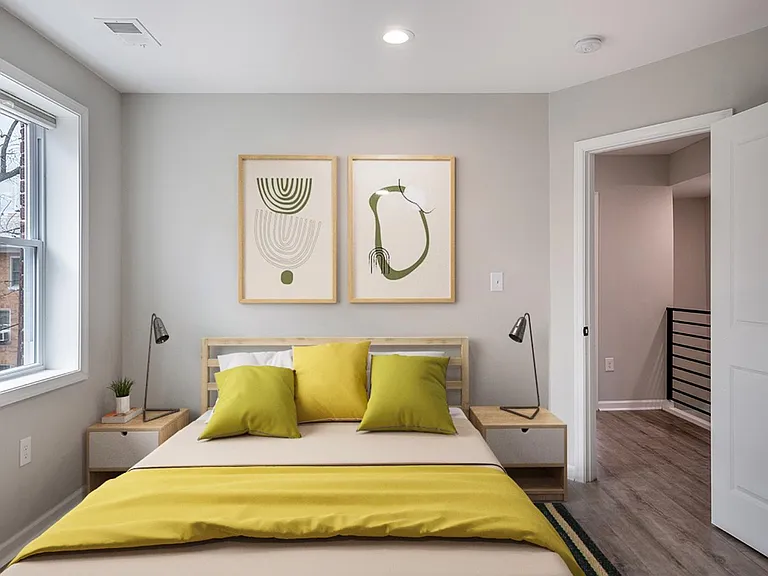 Bedroom 1. This image shows a virtually furnished space. Bedrooms come unfurnished.