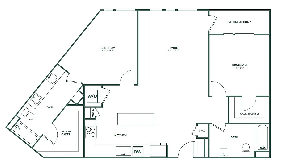 Floor plan B1B