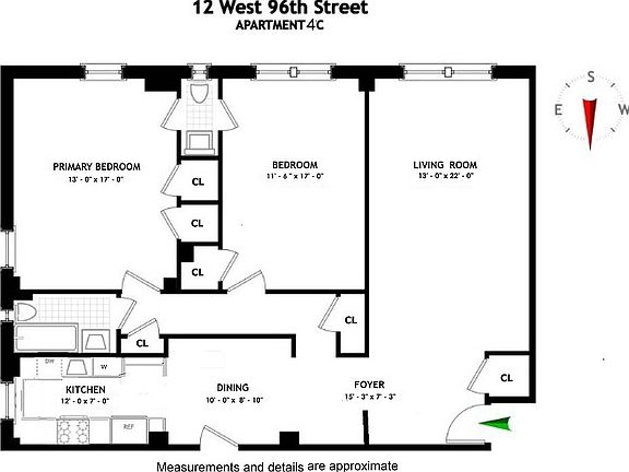 3rd image of 12 W 96th St APT 4C