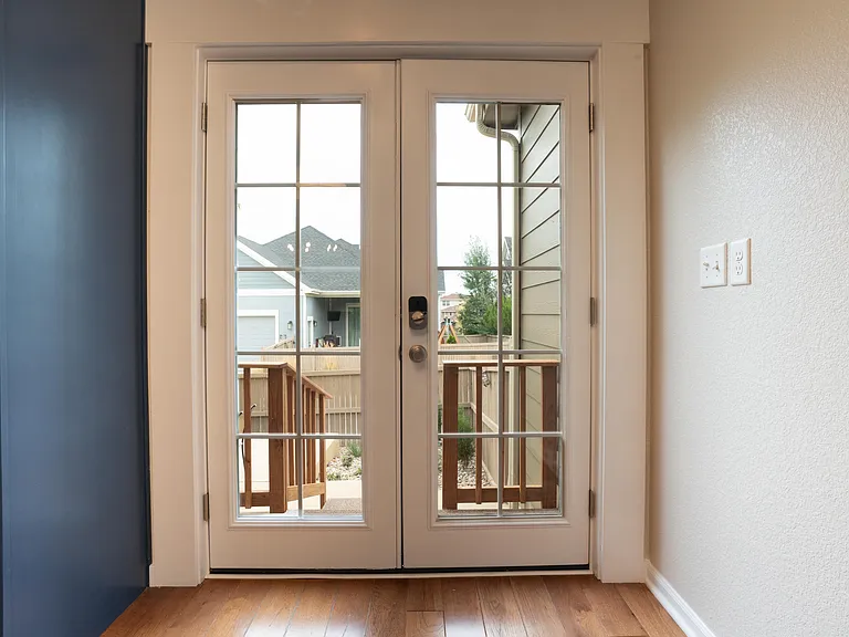 French Doors to Back Patio