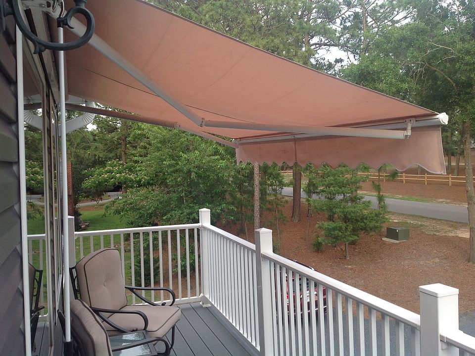 Upstairs balcony-awning