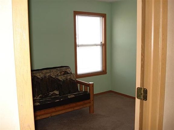 One of three upstairs bedrooms