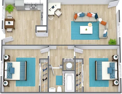 Floor plan 2506 Redbud Lane - 1809C