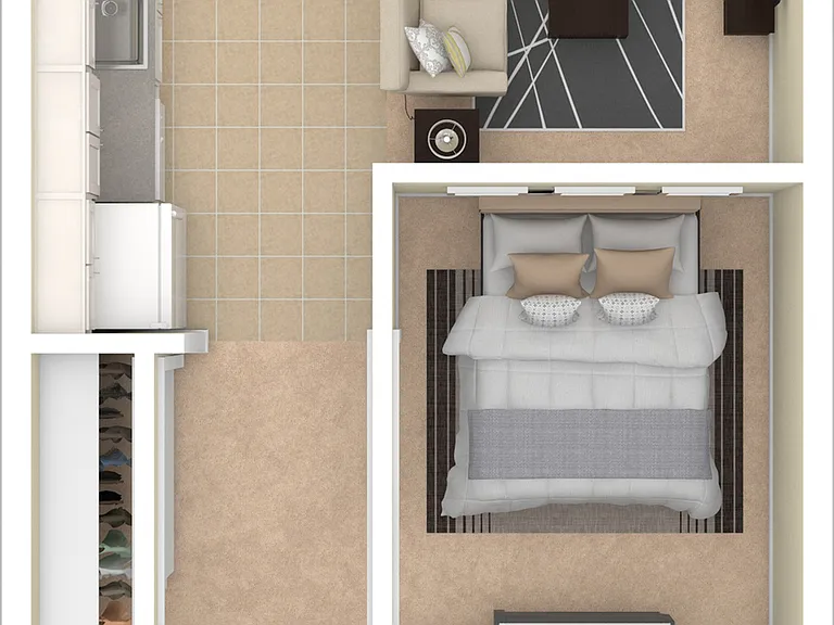 1 bed / 1 bath A1 520 sf 1 bed / 1 bath A1 520 sf