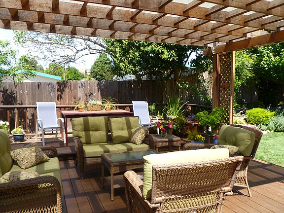 Shaded deck area