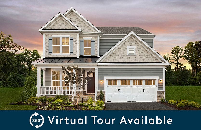 Chestnut Model Exterior - Elevation 4 at Mason Park in Fairfax, VA.