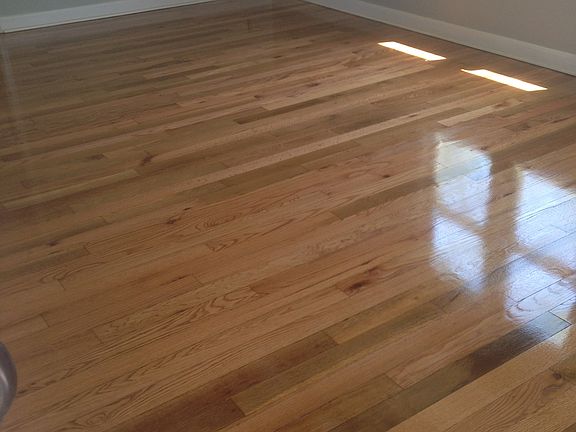 Refinished wood floors