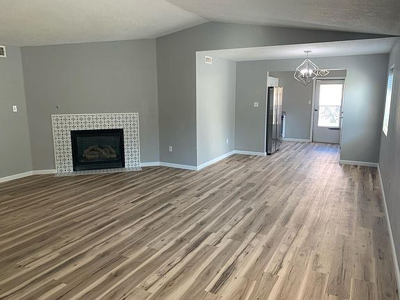 Open concept Living and Dining Room opens to the kitchen