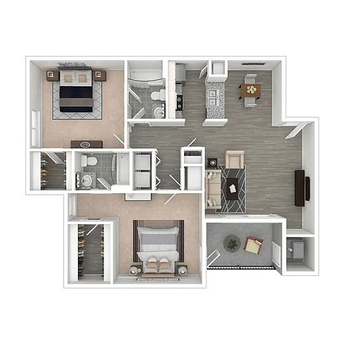 Floor plan 2X2-Dogwood