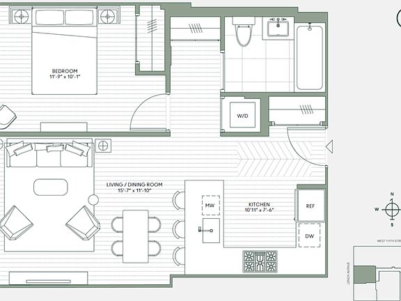 2nd image of 10 Lenox Ave #5D