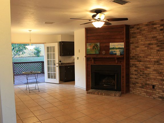 Living room with fireplace