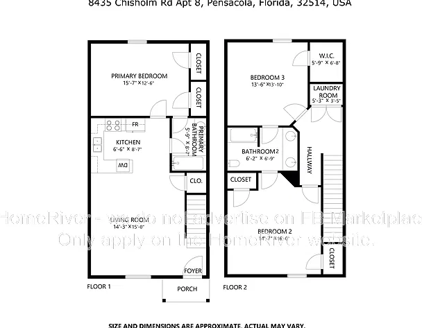 3 bed, 2.0 bath, 1287 sqft, $1,345 — Photo 2