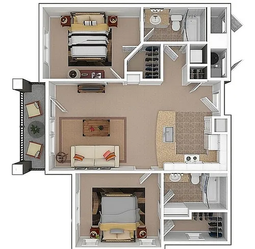 Floor plan 2x2 DM