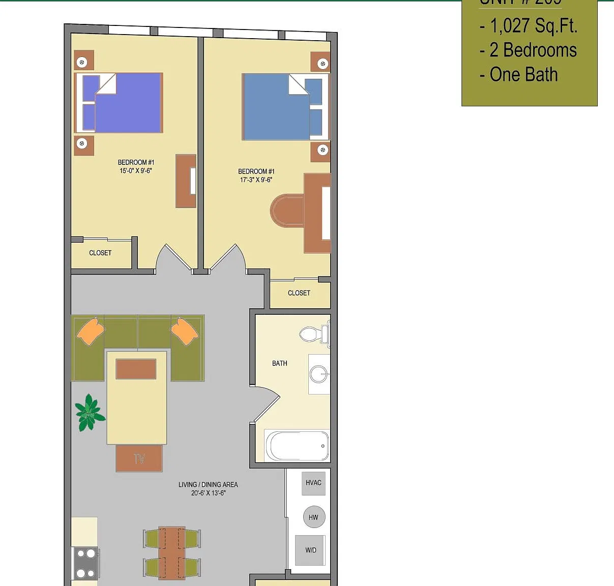 2 bed, 1.0 bath, $3,085 — Photo 3