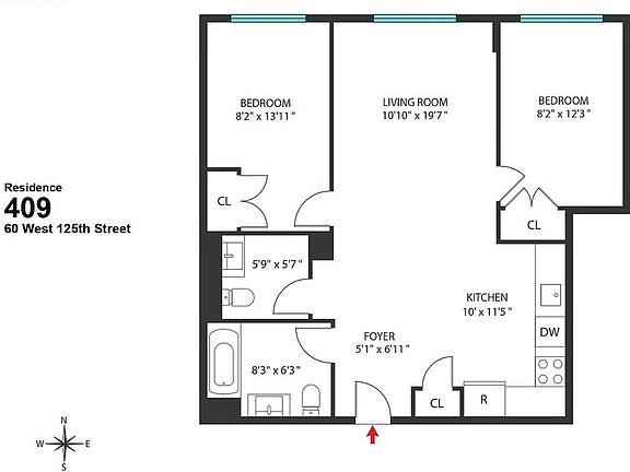 2nd image of 60 W 125th St APT 709