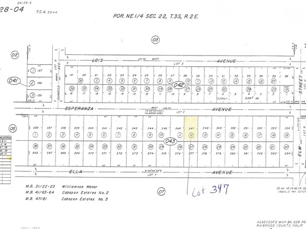 0 Esperanza Ave #337, Cabazon, CA 92230