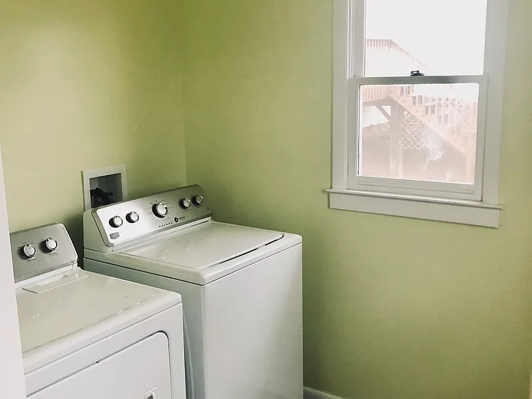 Laundry/mud room off the kitchen.