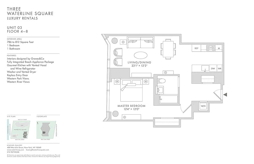 Floor plan Waterline 3: A1