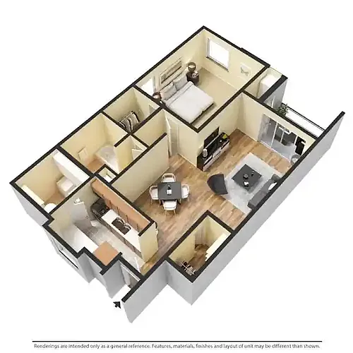 Floor plan 1 Bedroom