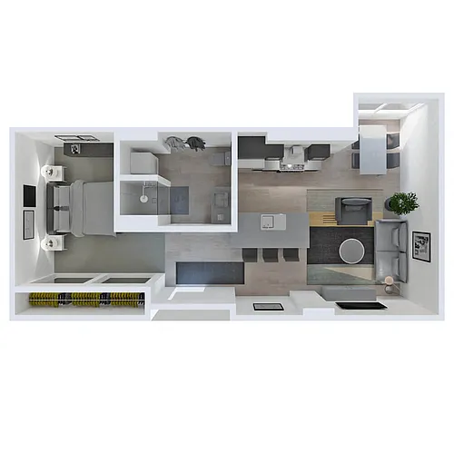 Floor plan JR 1 Bed B4