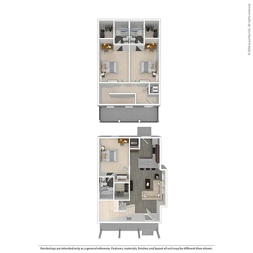 Floor plan 3 Cottage Upper Deck