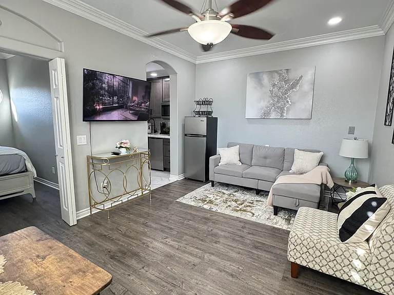 Relaxing living room area, perfect for watching television and unwinding.