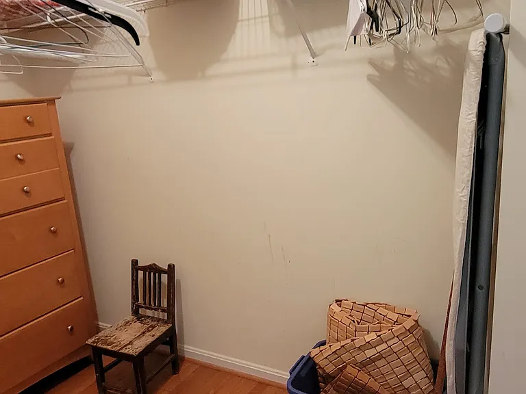 walk in closet with dresser