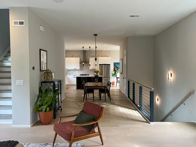 View from sliding glass doors of the second floor
