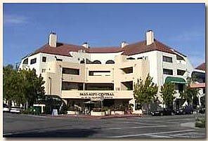 Main entrance to complex