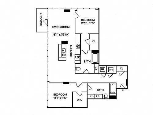 Floor plan B7- Penthouse 732