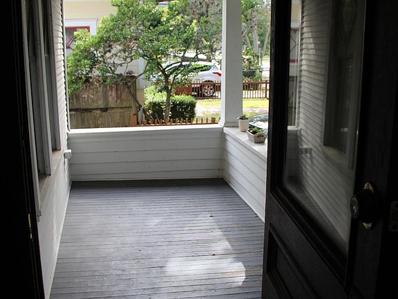 Front porch of home (viewed from inside front door)