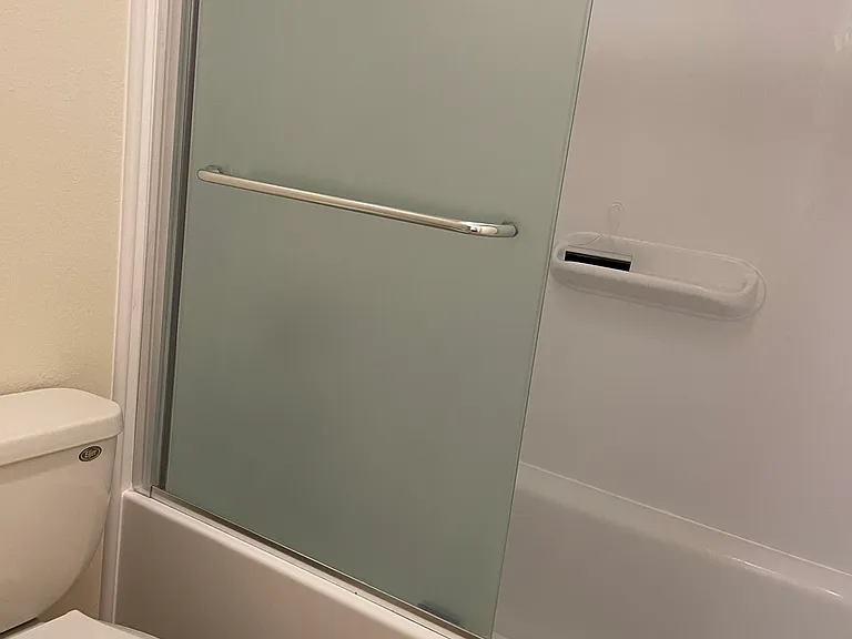 Separate Toilet, Tub and Shower Area in Upstairs Bathroom