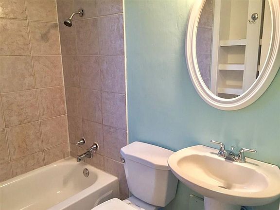 Updated bathroom, tile floors, wall color is different