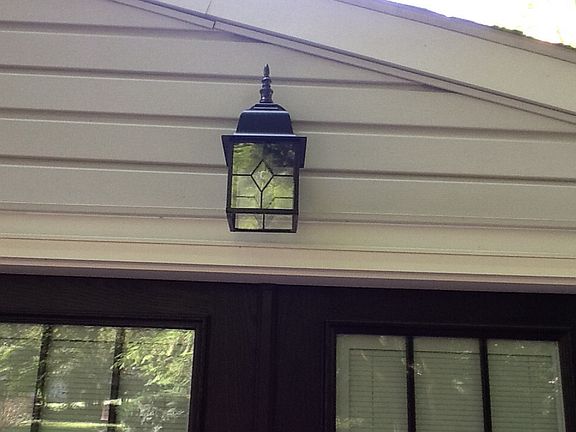 New outside light fixtures 