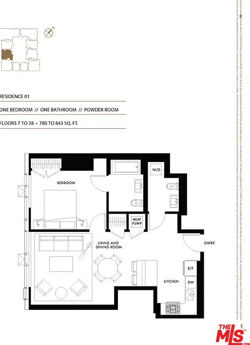 1 bed, 2.0 bath, 780 sqft, $3,200 — Photo 2